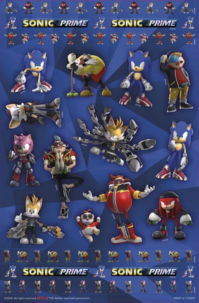 Sonic a sündisznó Prime Super matrica szett játékkal