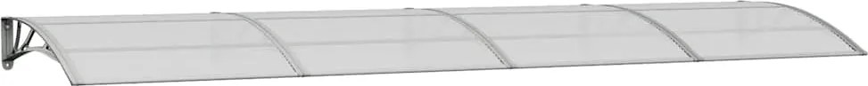vidaXL szürke polikarbonát ajtóelőtető 400 x 100 cm