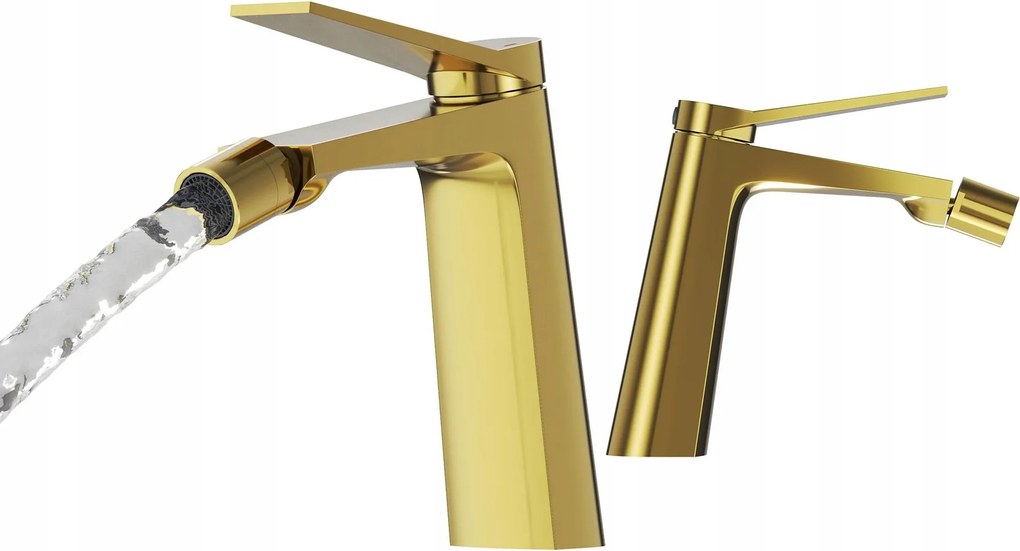Bidé Csaptelep Arany Fürdőszoba Sárgaréz Álló Modern Csaptelep Selva