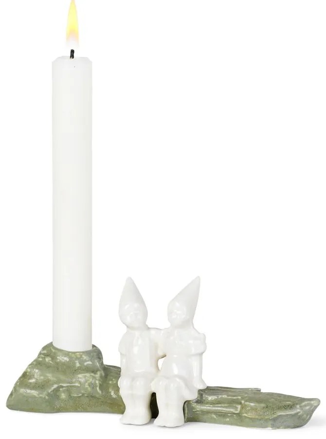 Christmas Tales karácsonyi agyagkerámia gyertyatartó, hosszúság 19 cm - Kähler Design