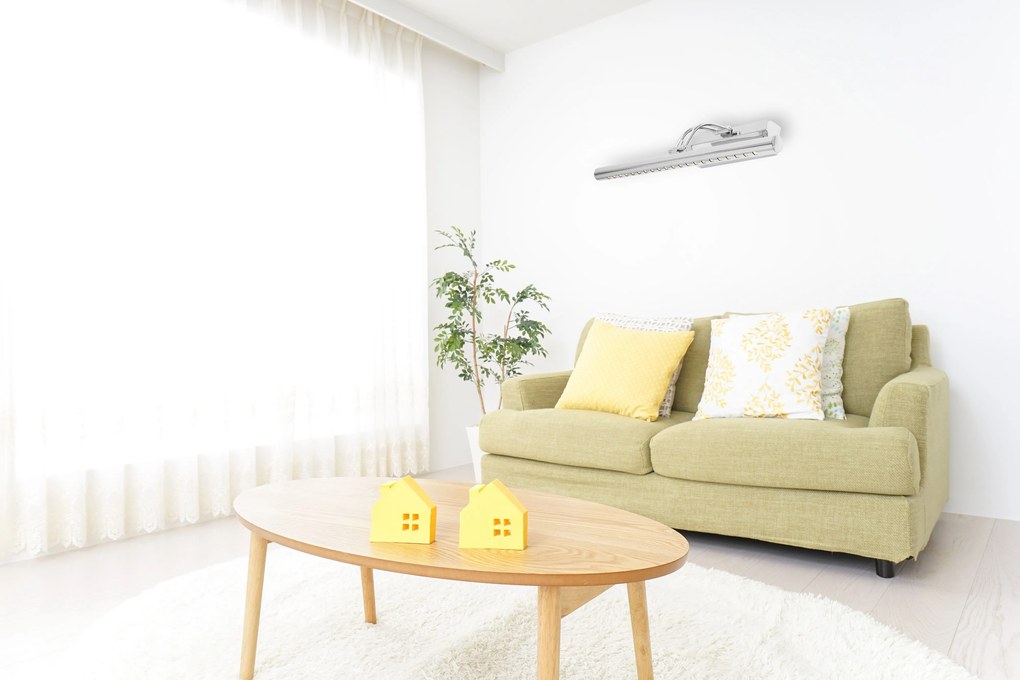 Toolight Szerszámlámpa, LED fürdőszobai lámpa a tükör felett 5W 40CM APP364-1W, króm, OSW-08430
