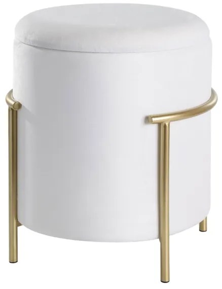 Eglo 424135 - Taburet MASHIKE 46x41 cm fehér/arany