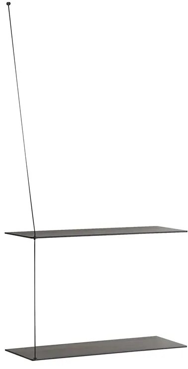 Polc "Stedge", 60 x 22 cm, 4 változat- Woud Variáns: fekete tölgyfa