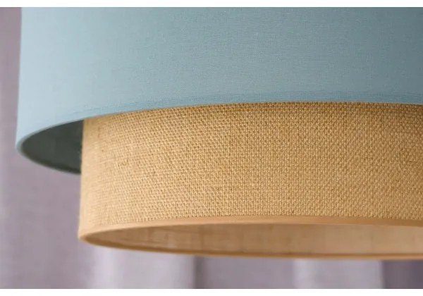 Duolla - Csillár zsinóron BOHO 1xE27/15W/230V átm. 45 cm zöld/barna