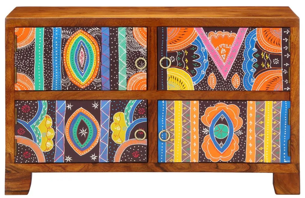 Cipőszekrény 90x35x55 cm Tömbfa Akáció
