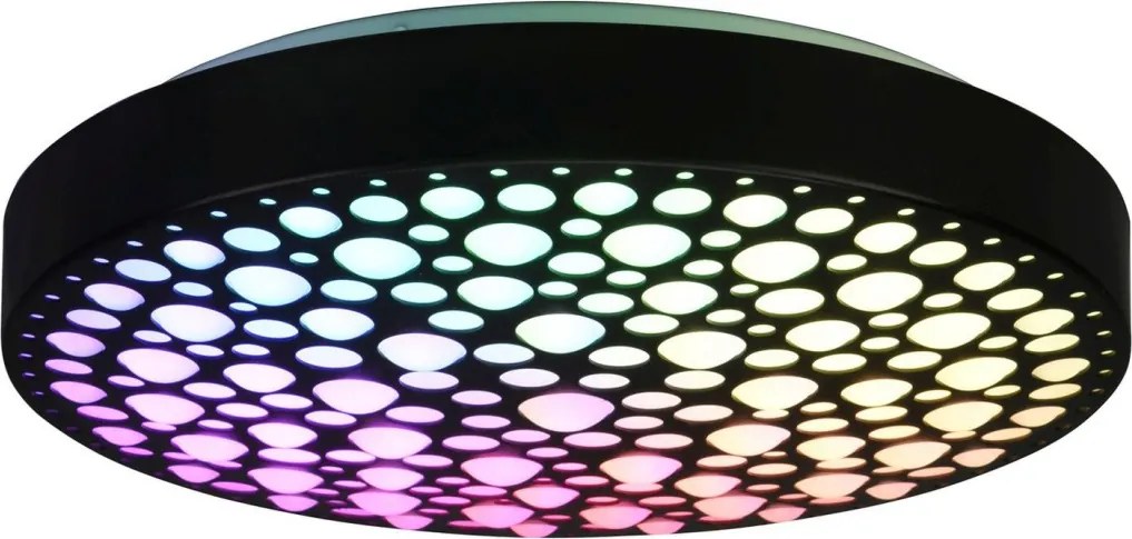 TRIO R67161132 CHIZU Kerek Mennyezeti Lámpa Fekete LED IP20