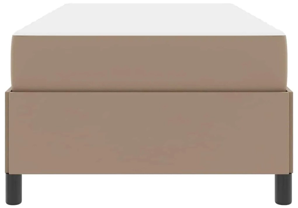 Ágykeret matraccal matracmal Cappuccino 90 x 190 cm Műbőr