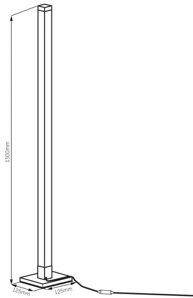 LED RGBW állólámpa MAGICAL LED/7W/230V + távirányító