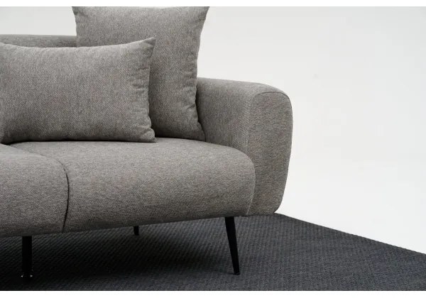 PISA kétszemélyes kanapé, világosszürke