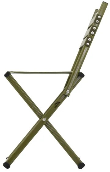 Összecsukható kempingszék háttámlával zöld