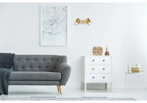 Globo 57911-2GO - Spotlámpa ROBBY 2xGU10/35W/230V arany