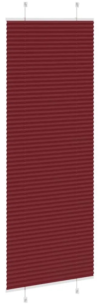pliszírozott redőny Bordeaux piros 70x200 cm szövetszélesség