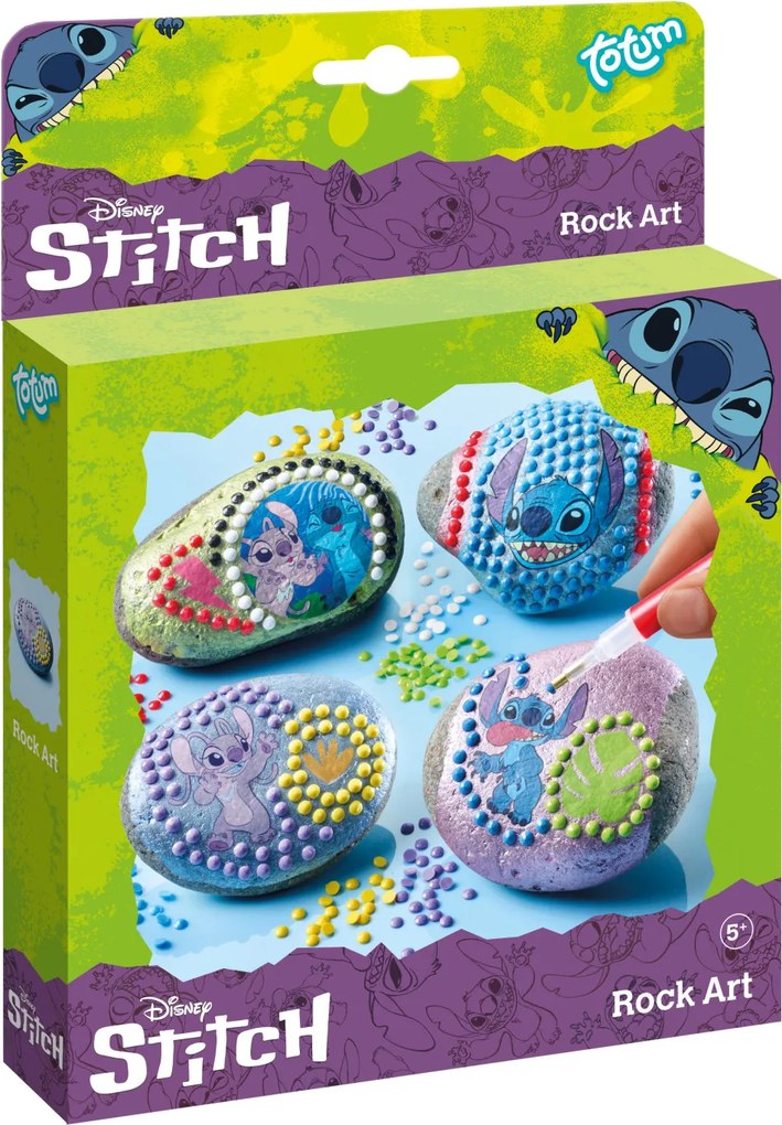 Disney Lilo és Stitch, A csillagkutya Angel kavics díszítő készlet matricával