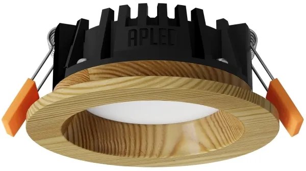 APLED - LED Lámpa RONDO WOODLINE LED/3W/230V 3000K átm. 9 cm fenyő tömör fa