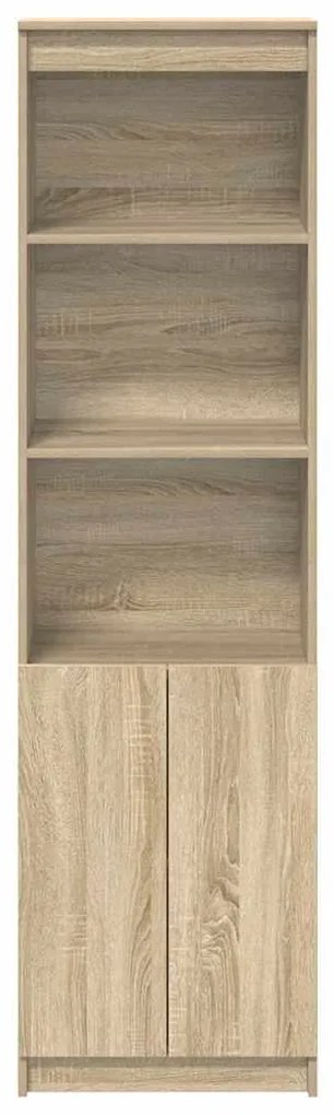 sonoma tölgy szerelt fa magasszekrény 50x35x180 cm