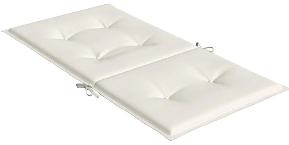 4 db melange krémszínű szövet háttámlás székpárna 100x50x4 cm