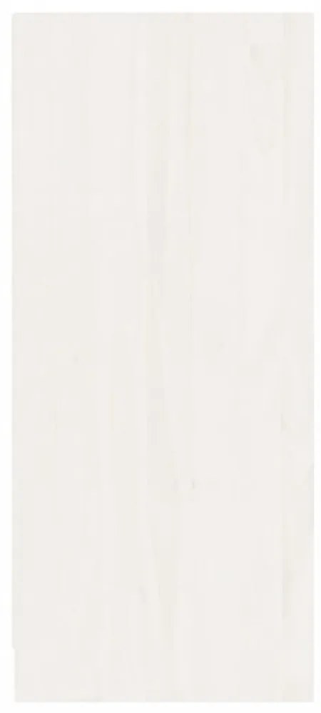 fehér tömör fenyőfa tálalószekrény 70 x 33 x 76 cm