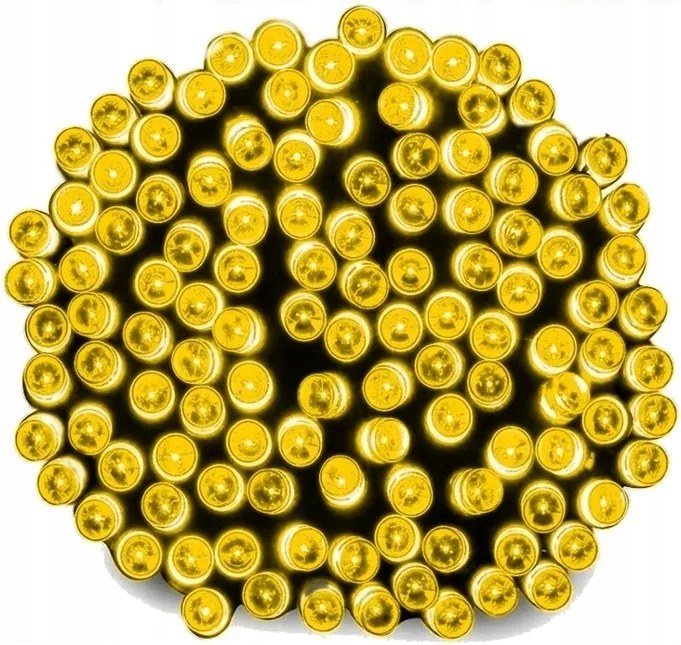 LED-es karácsonyfa fényfüzér sárga arany 1000 Led 65 m vízálló IP44