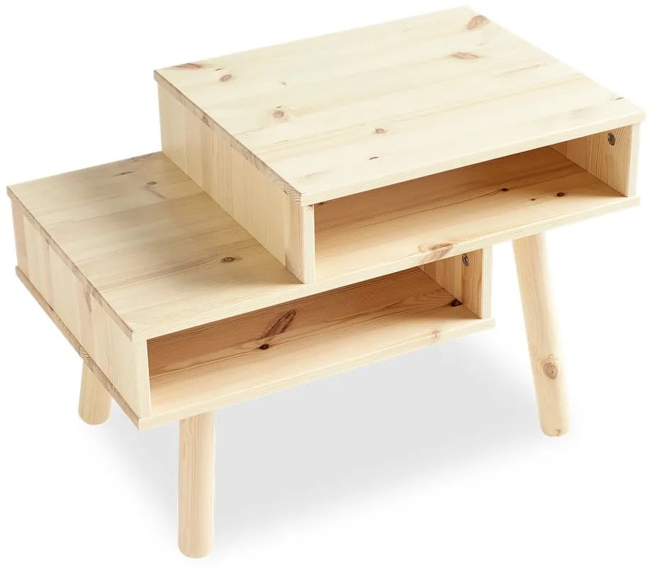 Hako natúr színű dohányzóasztal borovi fenyőből - Karup Design