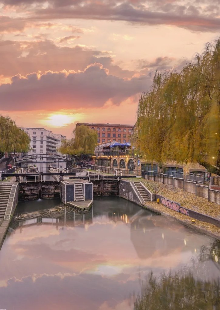 Poszter 64x90cm Regenta csatorna a Camden piacon, Assaf Frank