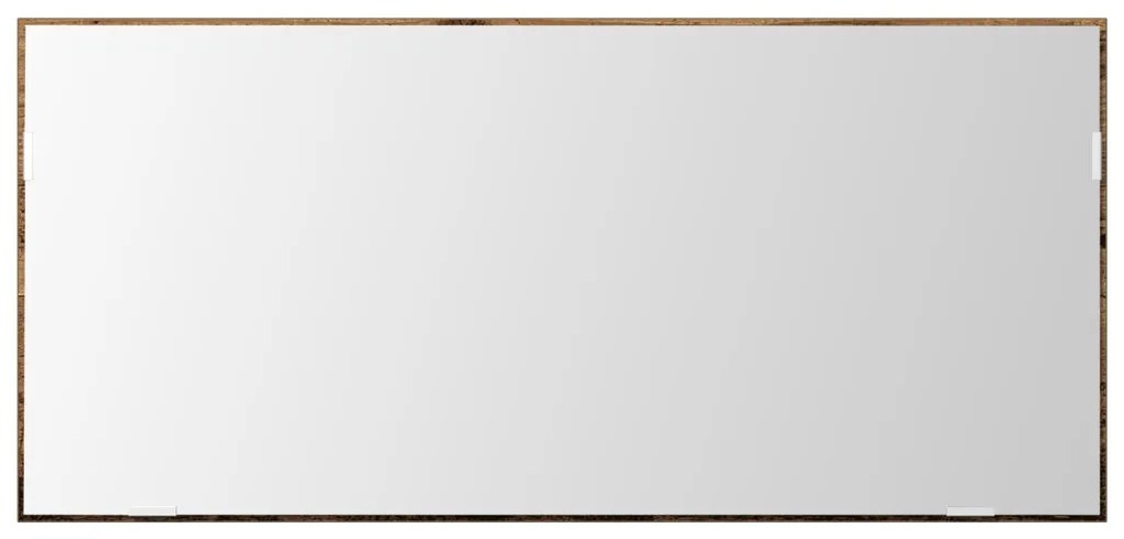 Fürdőszoba Tükörszekrény LED Fénnyel Régi Fa 80x37 cm