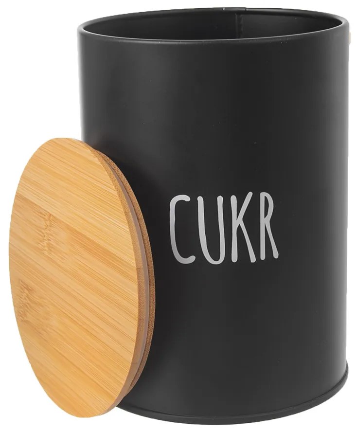 Orion BLACK fém cukortartó doboz