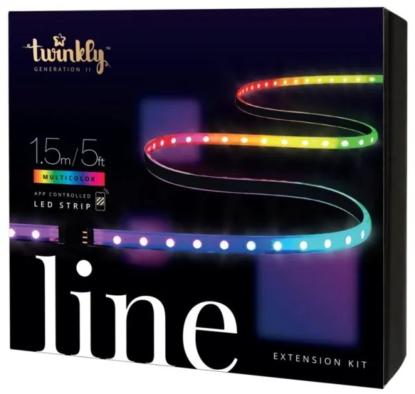 Twinkly TWL100ADP-B - LED RGB Hosszabbító Szalag LINE 100xLED 1,5 m Wi-Fi