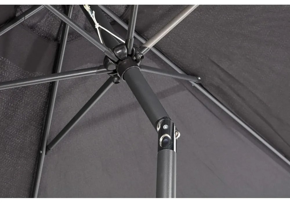 Sun fekete napernyő talapzat nélkül, ø 300 cm - Le Bonom