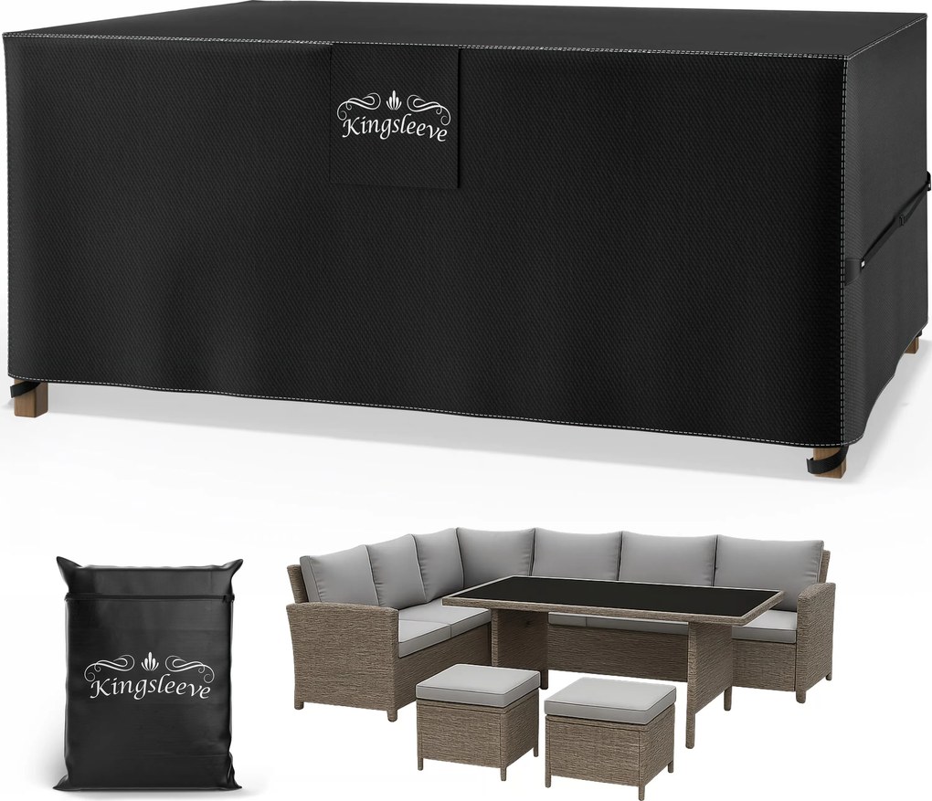 Deuba Védőhuzat ülőgarnitúrára 242x162x100 cm - antracit