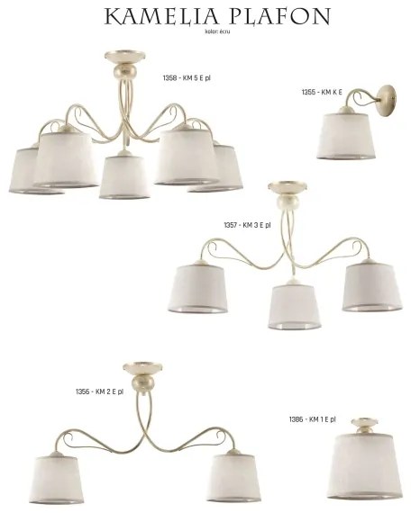 Jupiter 1355 - KM K E - Fali lámpa KAMELIA 1xE27/60W/230V