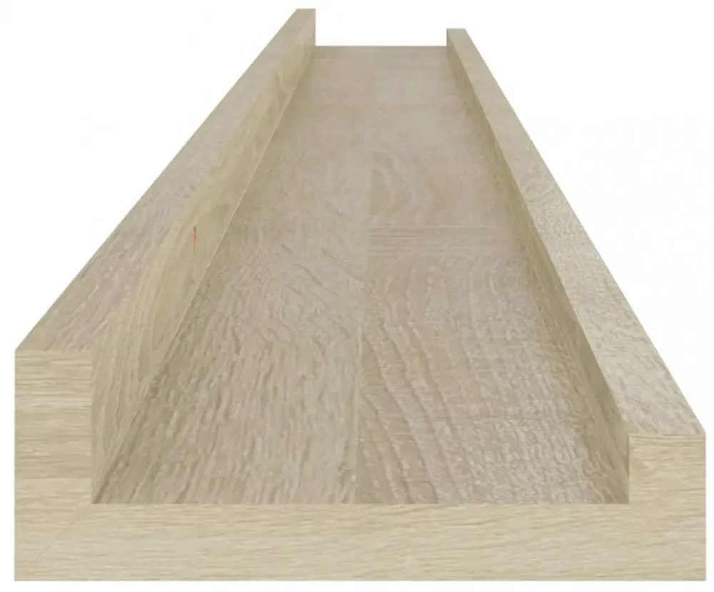 4 db sonoma tölgy színű fali polc 100 x 9 x 3 cm