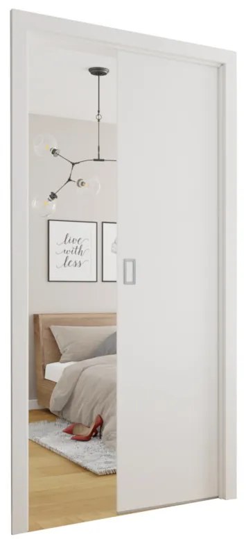 LINUX 80 tolóajtó + ajtókeret, 80x205, fehér