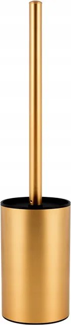 WC-kefe rozsdamentes acél arany nyéllel