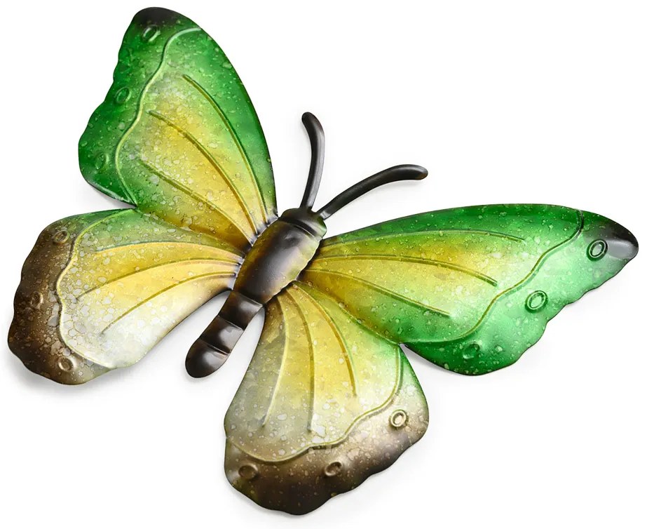Fali fém dekoráció pillangó BUTTERFLY 30 cm - több színben Termék színe: Lila