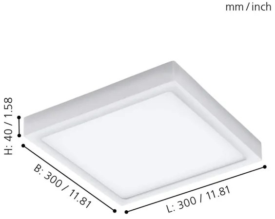 Eglo 98172 - ARGOLIS-C LED kültéri dimmelhető lámpa 22W 230V IP44