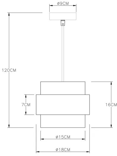 Globo 15560H - Csillár zsinóron MILEY 1xE27/60W/230V fekete/sárgaréz
