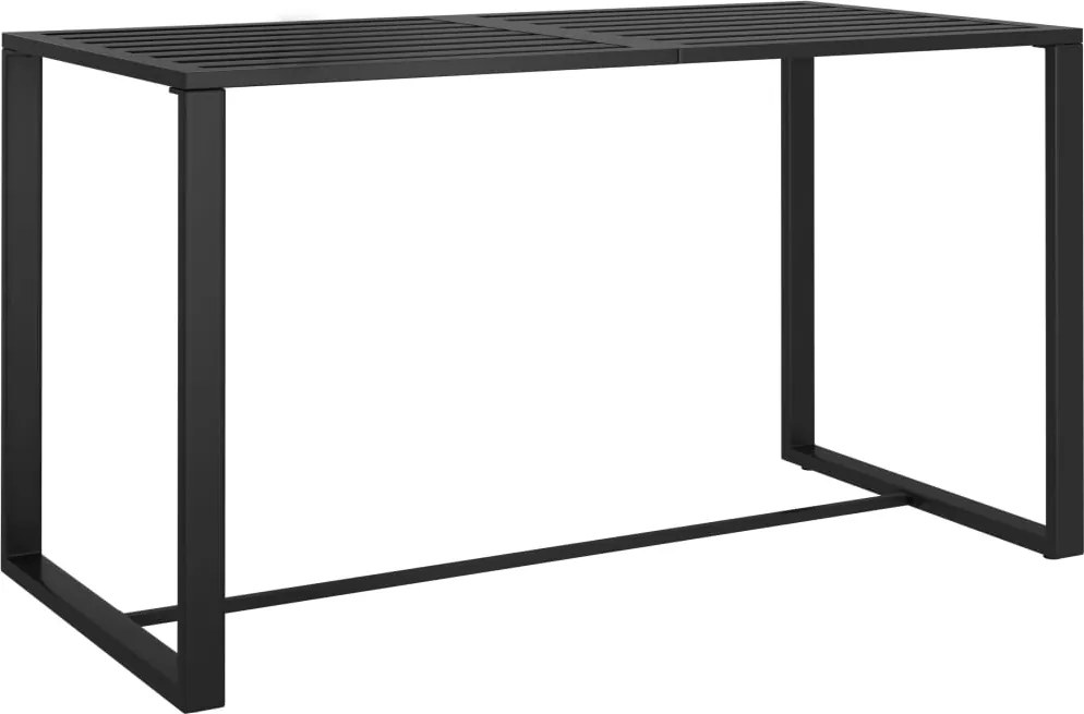 vidaXL 5 részes antracitszürke alumínum kerti kanapészett párnákkal