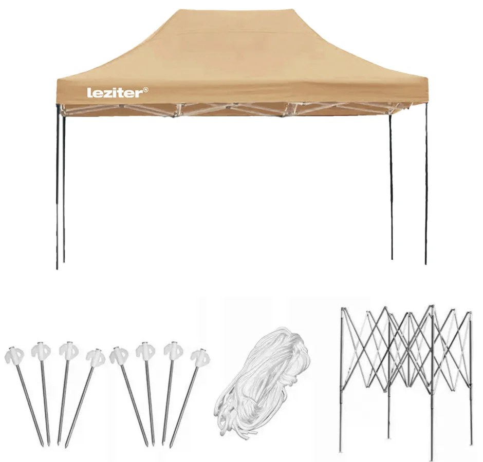 Összecsukható kerti pavilon 3x4,5 m