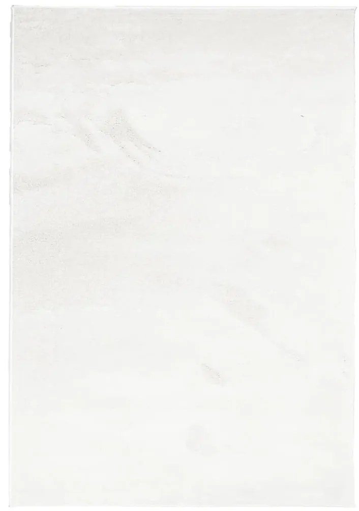 OVIEDO krémszínű rövid szálú szőnyeg 140 x 200 cm