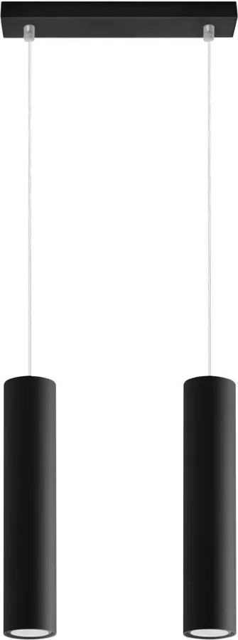 Fekete fém függőlámpa Castro – Sollux