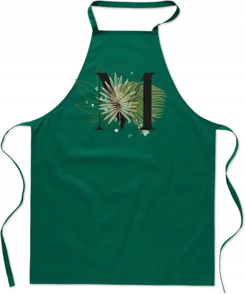 Konyhai Kötény zöld M Betűvel Márta Magda Mama Maja FA_380_z