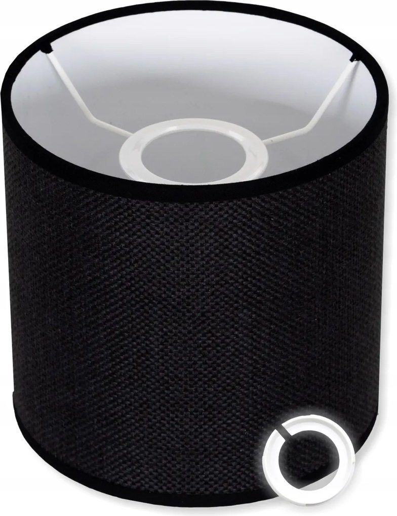 Stílusos Lámpaernyő 15 cm e14 e27 Fekete Lenvászon Lámpabúra Csillár Lámpa