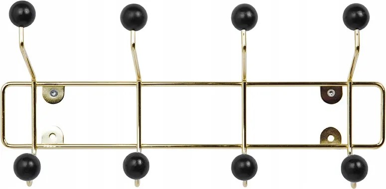 Ruhaakasztó Fém Fali Falióra Arany 34 CM