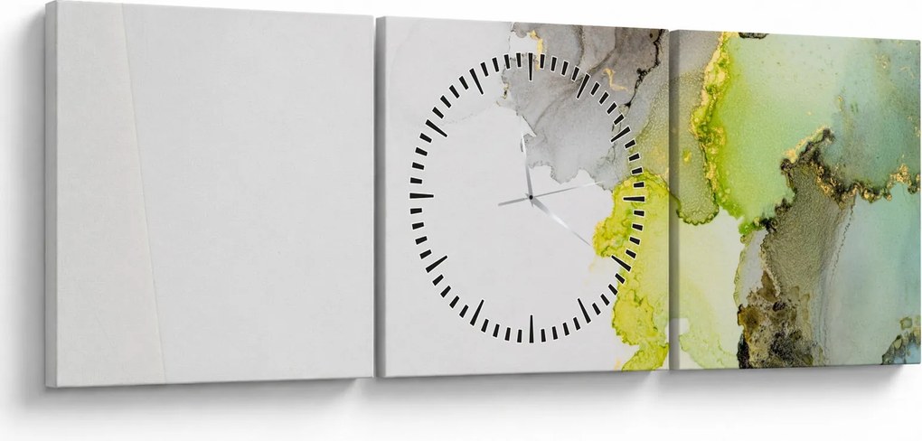 Kép - Absztrakt művészet tintával (órával) (90x30 cm)