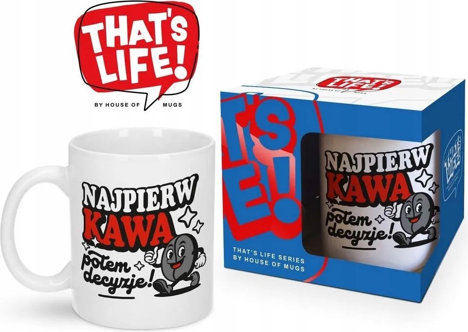 Bögre Life Először Kávé Majd Döntések Szép Ajándék Szeretteinek