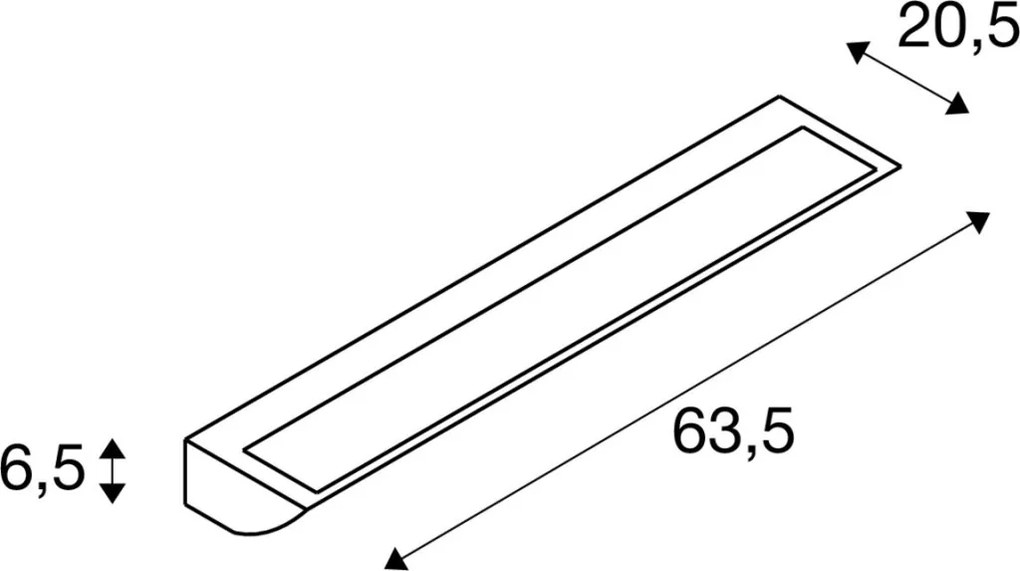 SLV 1006268 VANO Modern Kültéri Fali Lámpa Szürke LED IP65