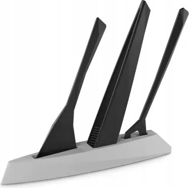 Konyhai eszközök 3 db állványon Koziol Kant szürke-fekete