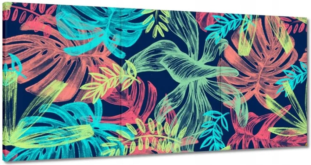 Monster festmények 180x90 Levelek színben