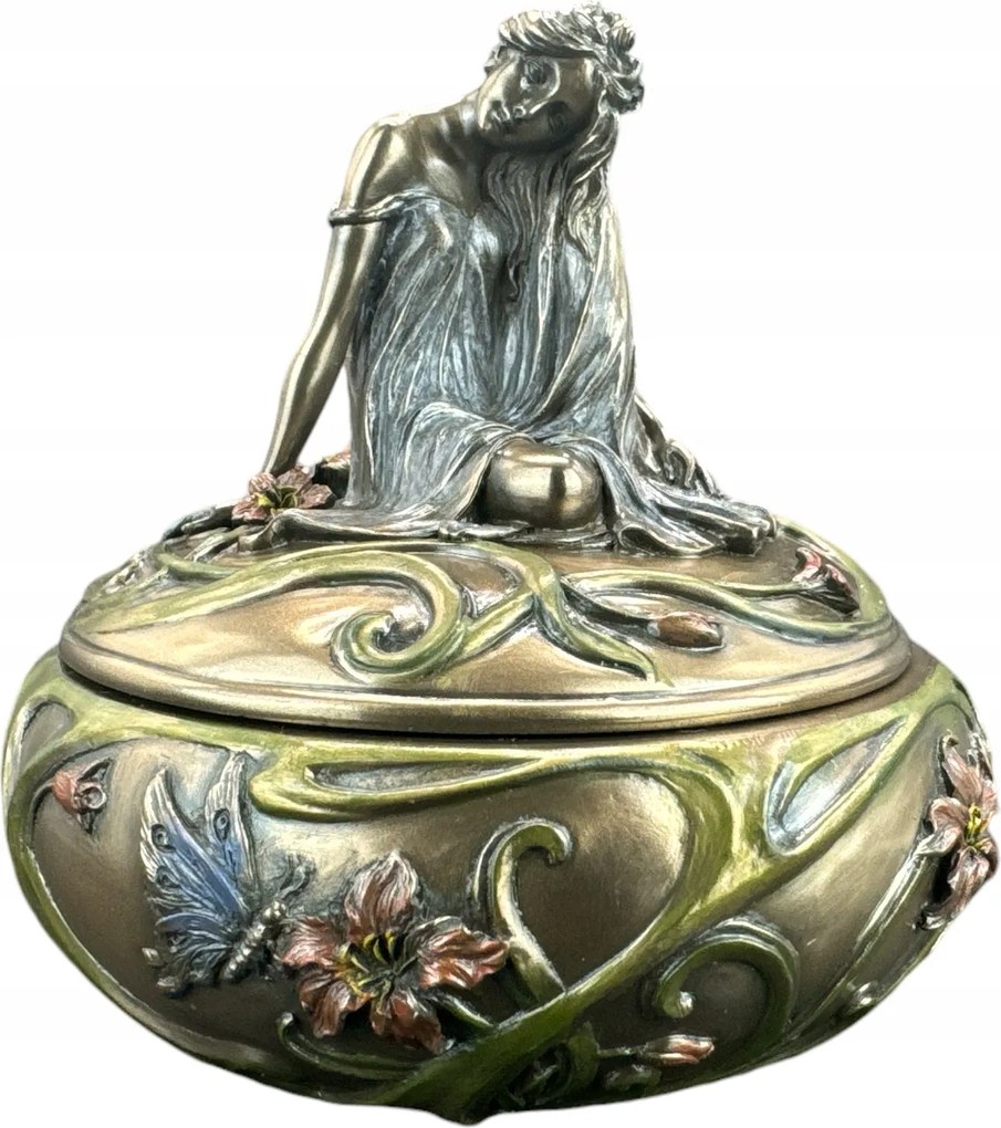 Szobor figura Ékszerdoboz Nővel Veronese (AN10292A4)