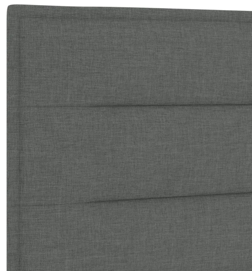 Fejtámla Vonalas Design Sötétszürke 180 cm Szövet